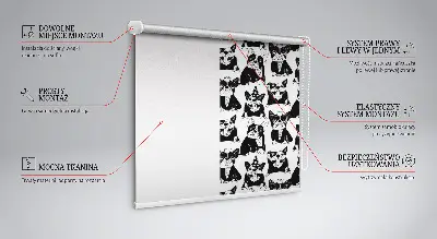 Fenster rollo Gezeichnete Hunde