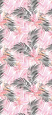 Rollo lichtundurchlässig Rosa und schwarze Blätter