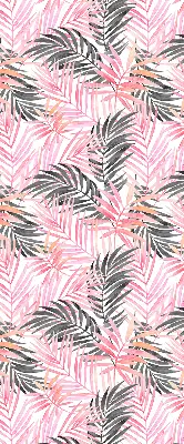 Rollo lichtundurchlässig Rosa und schwarze Blätter