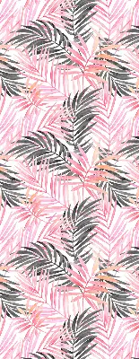 Rollo lichtundurchlässig Rosa und schwarze Blätter