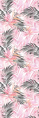 Rollo lichtundurchlässig Rosa und schwarze Blätter