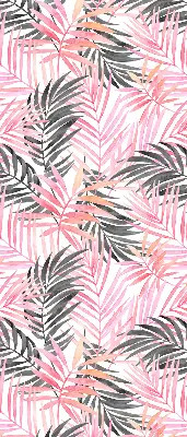 Rollo lichtundurchlässig Rosa und schwarze Blätter