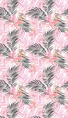 Rollo lichtundurchlässig Rosa und schwarze Blätter