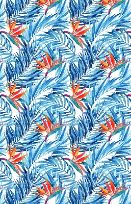 Rollo lichtundurchlässig Blaue Blätter