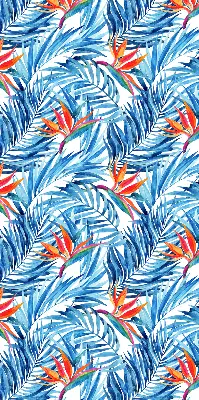 Rollo lichtundurchlässig Blaue Blätter
