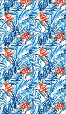 Rollo lichtundurchlässig Blaue Blätter