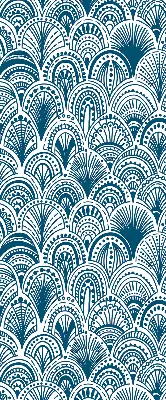 Verdunkelungsrollo Blaues Muster