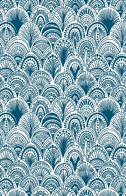 Verdunkelungsrollo Blaues Muster