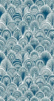 Verdunkelungsrollo Blaues Muster
