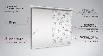 Rollo lichtundurchlässig Geometrische Formen