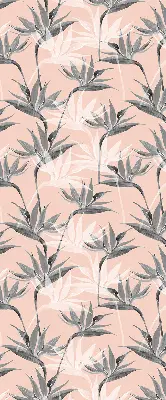 Fenster rollo Graue Blumen