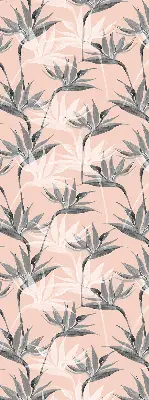 Fenster rollo Graue Blumen