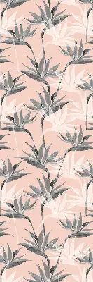 Fenster rollo Graue Blumen