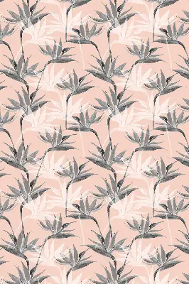 Fenster rollo Graue Blumen