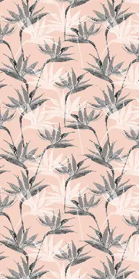 Fenster rollo Graue Blumen