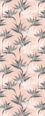 Fenster rollo Graue Blumen