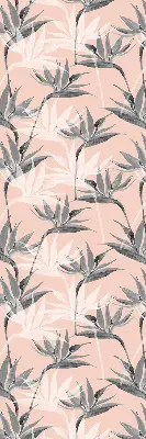 Fenster rollo Graue Blumen