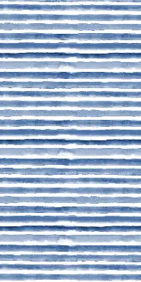 Rollo lichtundurchlässig aufgemalte blaue Streifen