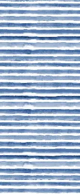 Rollo lichtundurchlässig aufgemalte blaue Streifen