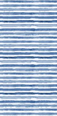 Rollo lichtundurchlässig aufgemalte blaue Streifen