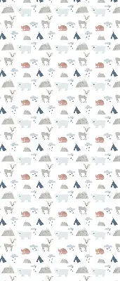 Verdunkelungsrollo Berge Regen Tiere