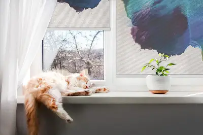 Fenster rollo Gemaltes Bild