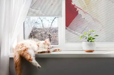 Rollo lichtundurchlässig Gemaltes Bild