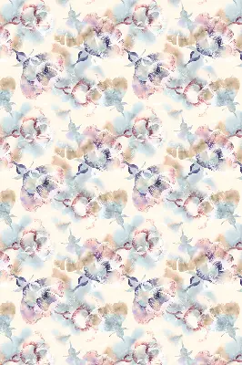 Fenster rollo Bunte bemalte Blumen