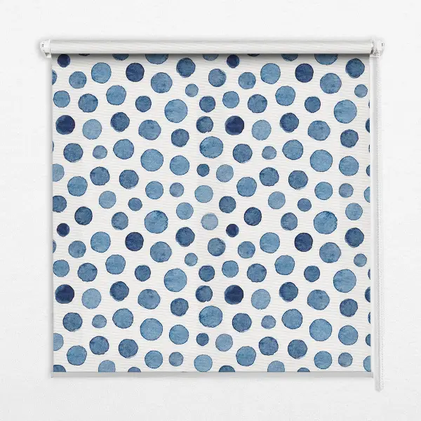 Fenster rollo Blaue Punkte