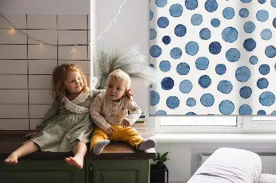 Fenster rollo Blaue Punkte