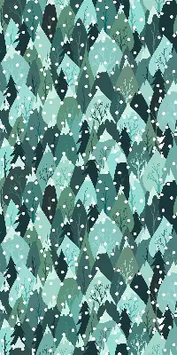Rollo lichtundurchlässig Wald und fallender Schnee
