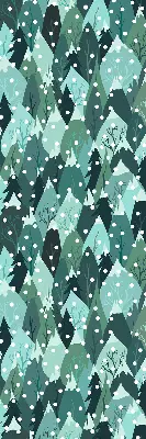 Rollo lichtundurchlässig Wald und fallender Schnee