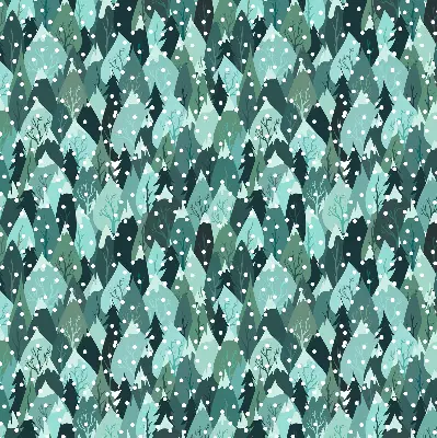Rollo lichtundurchlässig Wald und fallender Schnee
