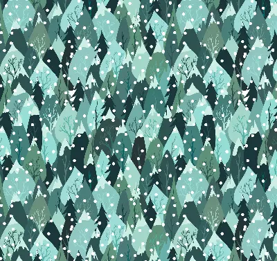 Rollo lichtundurchlässig Wald und fallender Schnee