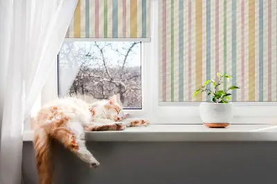 Fenster rollo Bunte vertikale Streifen