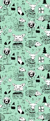 Rollo lichtundurchlässig Wintertiere