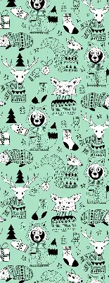 Rollo lichtundurchlässig Wintertiere