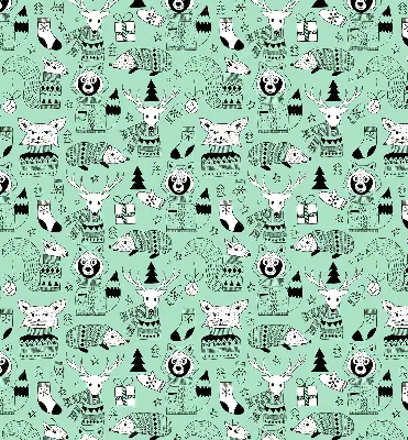 Rollo lichtundurchlässig Wintertiere