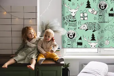 Rollo lichtundurchlässig Wintertiere