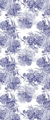 Rollo lichtundurchlässig Blauer Blumenstrauß