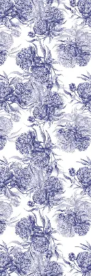 Rollo lichtundurchlässig Blauer Blumenstrauß