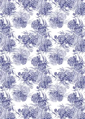 Rollo lichtundurchlässig Blauer Blumenstrauß