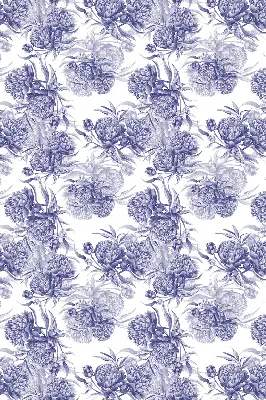Rollo lichtundurchlässig Blauer Blumenstrauß