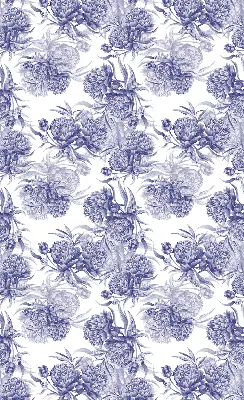 Rollo lichtundurchlässig Blauer Blumenstrauß
