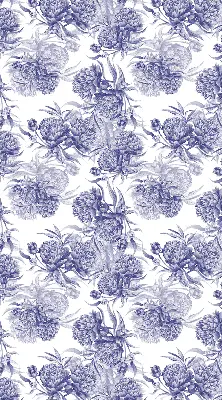Rollo lichtundurchlässig Blauer Blumenstrauß