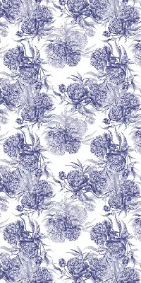 Rollo lichtundurchlässig Blauer Blumenstrauß