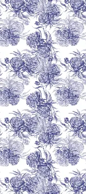 Rollo lichtundurchlässig Blauer Blumenstrauß