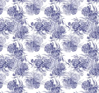 Rollo lichtundurchlässig Blauer Blumenstrauß