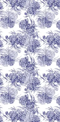 Rollo lichtundurchlässig Blauer Blumenstrauß