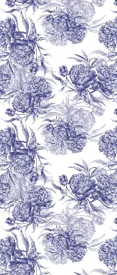 Rollo lichtundurchlässig Blauer Blumenstrauß